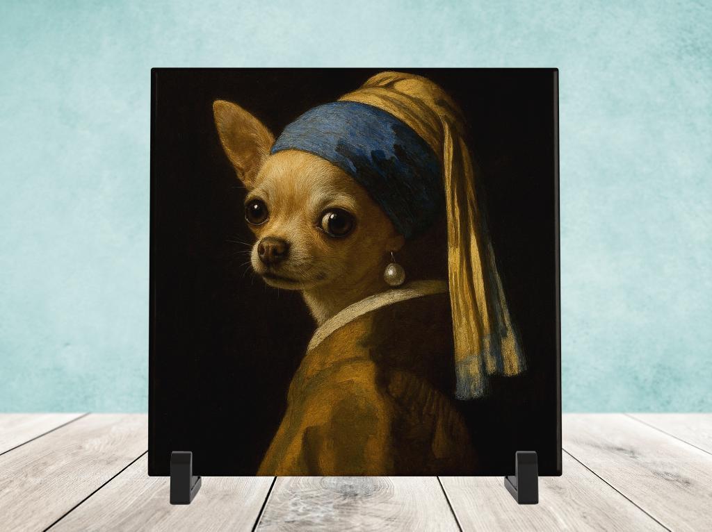 Het Meisje met de Parel - Chihuahua, Verzenden, Nieuw