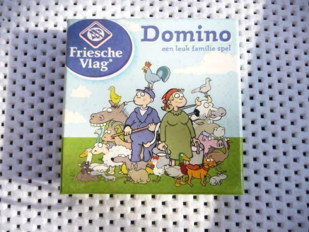 1 spelletje REKLAME domino v Frieschevlag, BEHENDIGHEIDSPEL, Hobby en Vrije tijd, Vijf spelers of meer, Verzenden, Nieuw, Friesche vlag