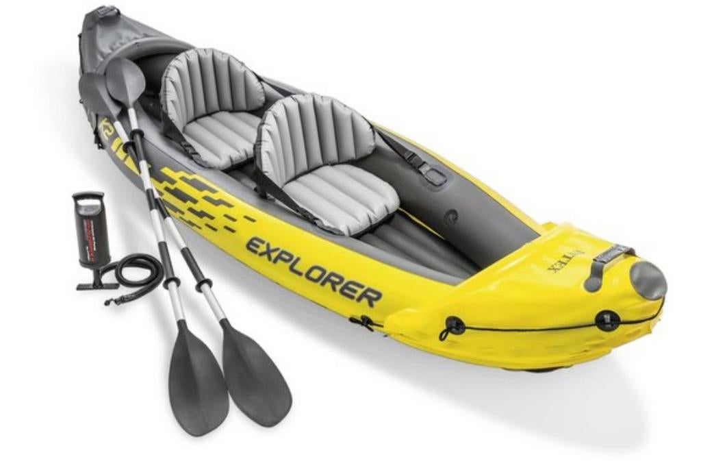 Kajak Compleet, Ophalen, Opblaasbaar, Kajak, Twee personen