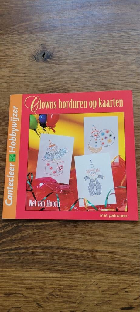 Clowns borduren op kaarten, Ophalen of Verzenden, Zo goed als nieuw, Overige thema's, Overige typen