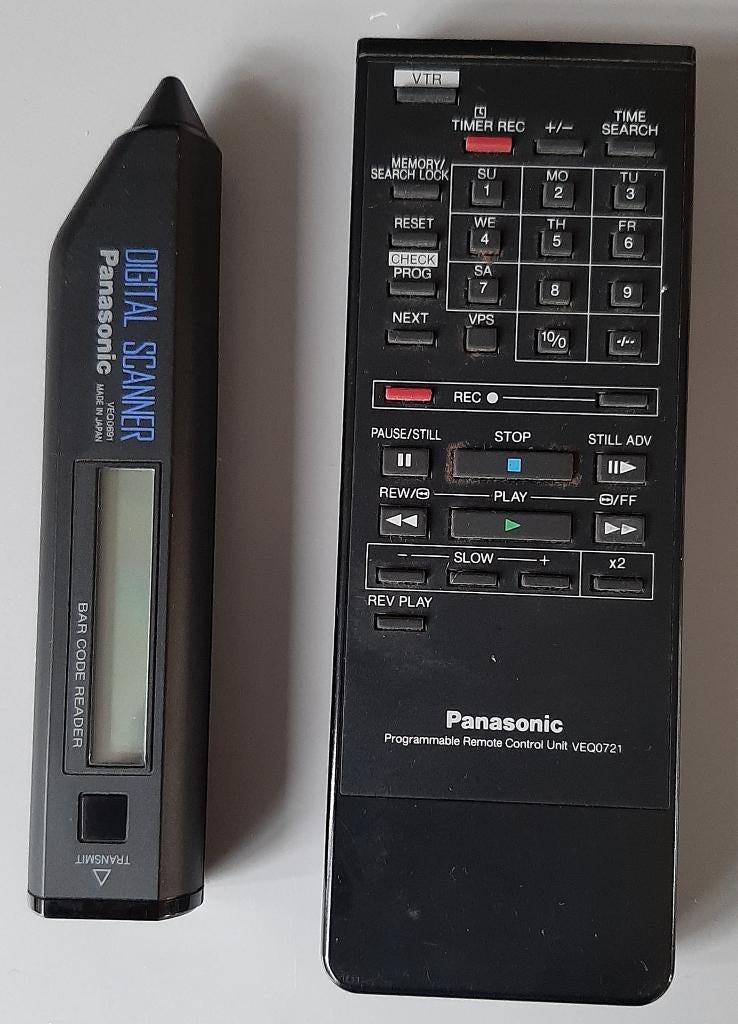 Afstandsbediening en digital scanner van Panasonic NV-G45, Ophalen, Gebruikt, Origineel, Vhs