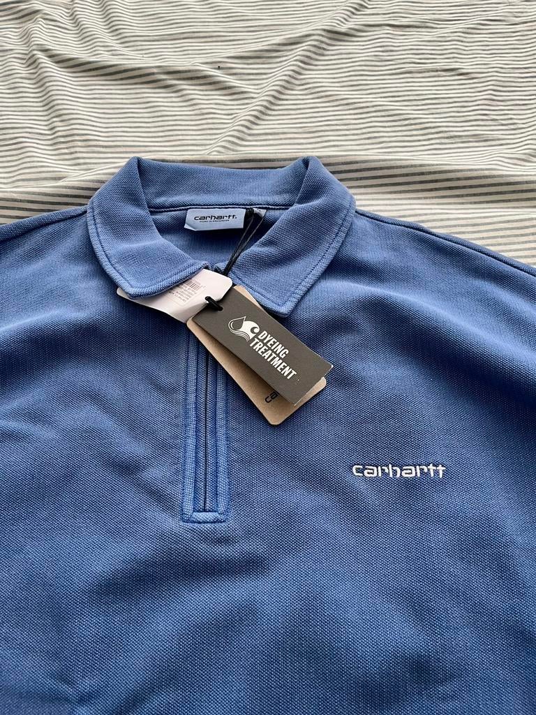 Carhartt pique polo sweater trui xl new, Verzenden, Nieuw, Maat 56/58 (XL), Blauw