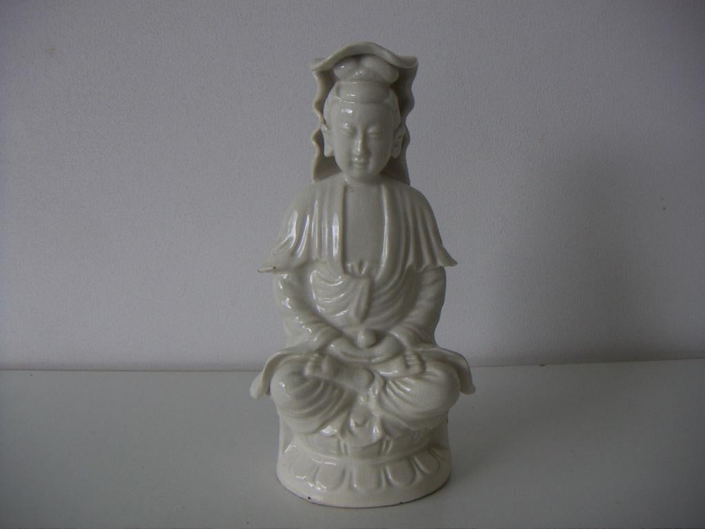 Blanc de Chine porselein Quan Yin . China jr. 1920-1940., Ophalen of Verzenden