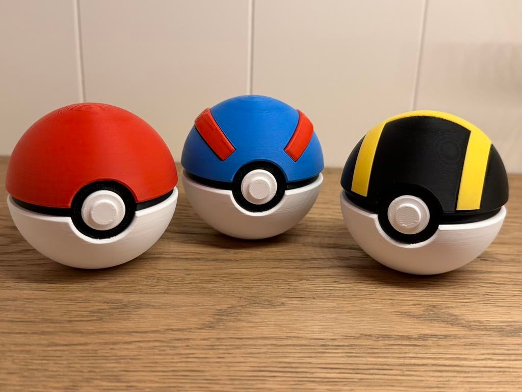 Pokemon Pokeball - Great ball - Ultra ball set, Ophalen of Verzenden, Nieuw