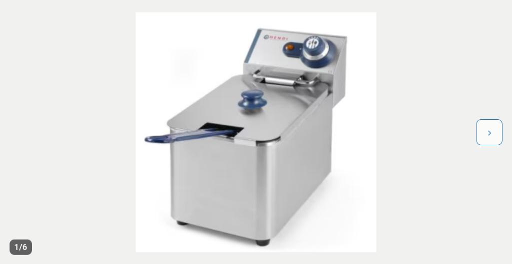 Hendi Friteuses 4 Liter., 4 liter of meer, Ophalen, Gebruikt, Uitneembare binnenpan