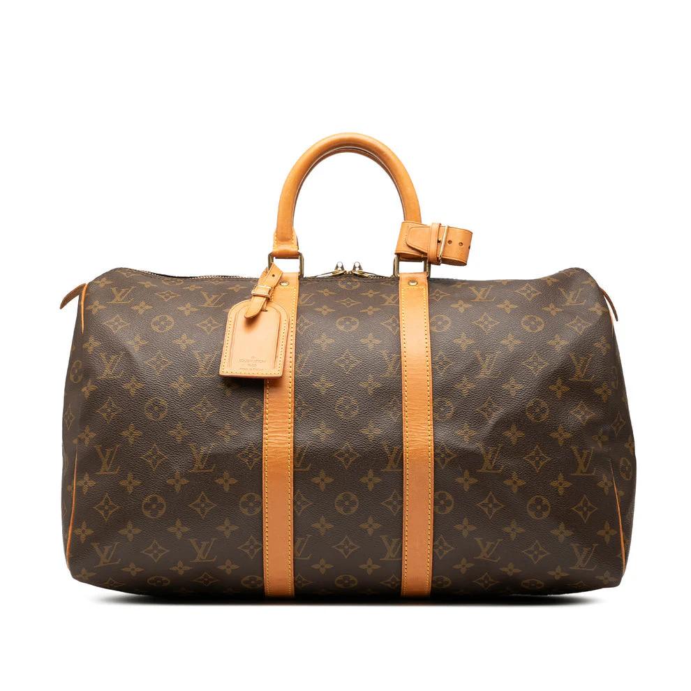 Louis Vuitton Monogram Keepall 45, 40 tot 60 cm, Gebruikt, 20 tot 30 cm, Bruin