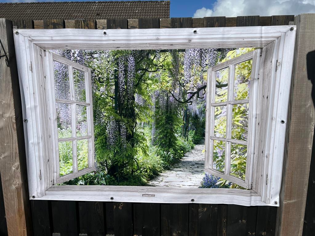 Tuinposters !! Kijk advertenties!, Tuin en Terras, Tuinwanddecoratie, Ophalen, Zo goed als nieuw