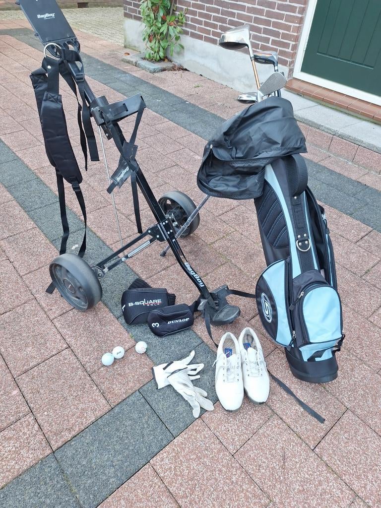 1 complete golfset: Clubs, Tas, Kar, Schoenen & Accessoires, Ophalen, Gebruikt, Set, Overige merken