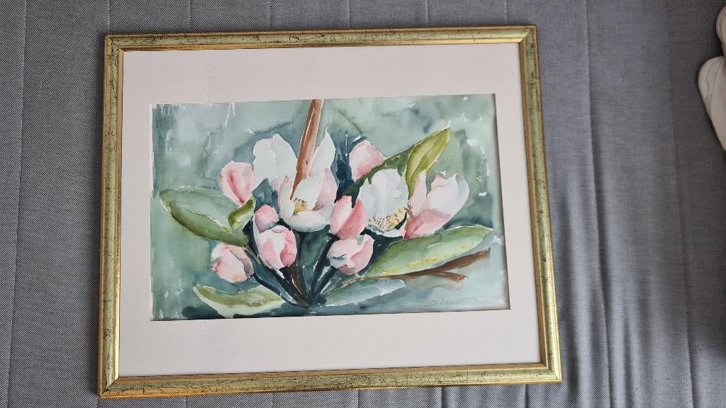 Passe partot schilderij bloemen, Ophalen of Verzenden