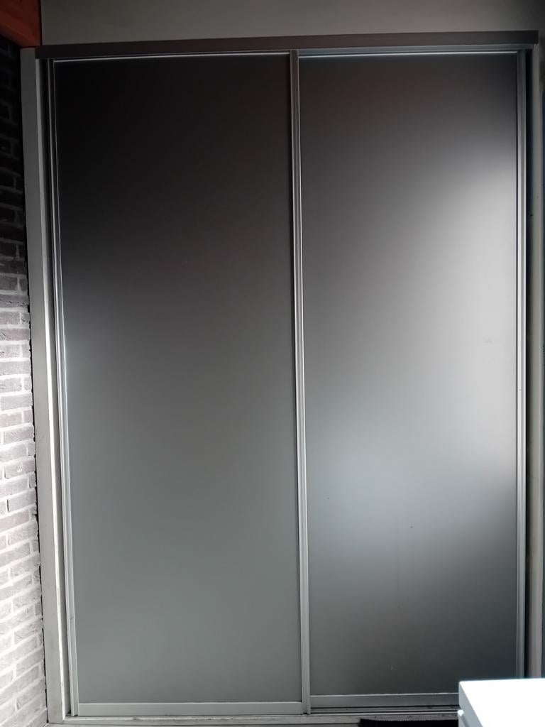 Schuifwand met 2 deuren, Doe-het-zelf en Verbouw, Deuren en Horren, Ophalen, Gebruikt, 120 cm of meer, Binnendeur