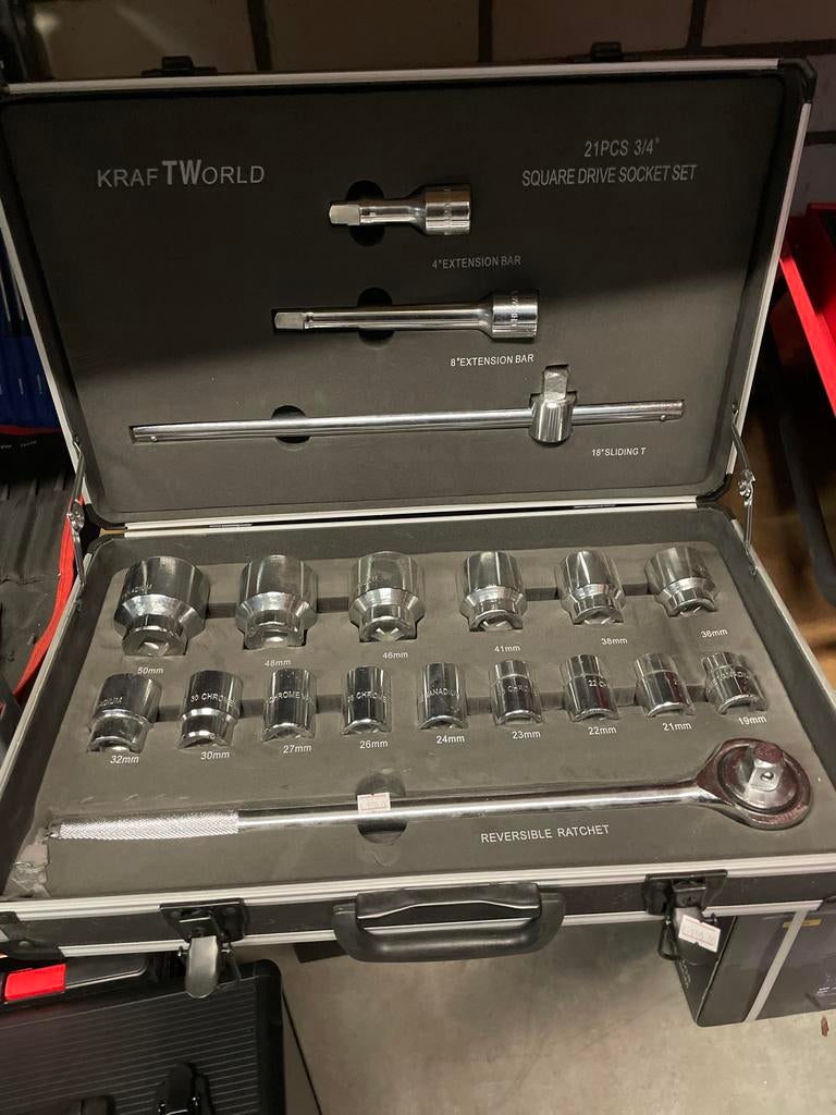 Doppenset Groot 19-50mm doppen NIEUW, Ophalen, Nieuw