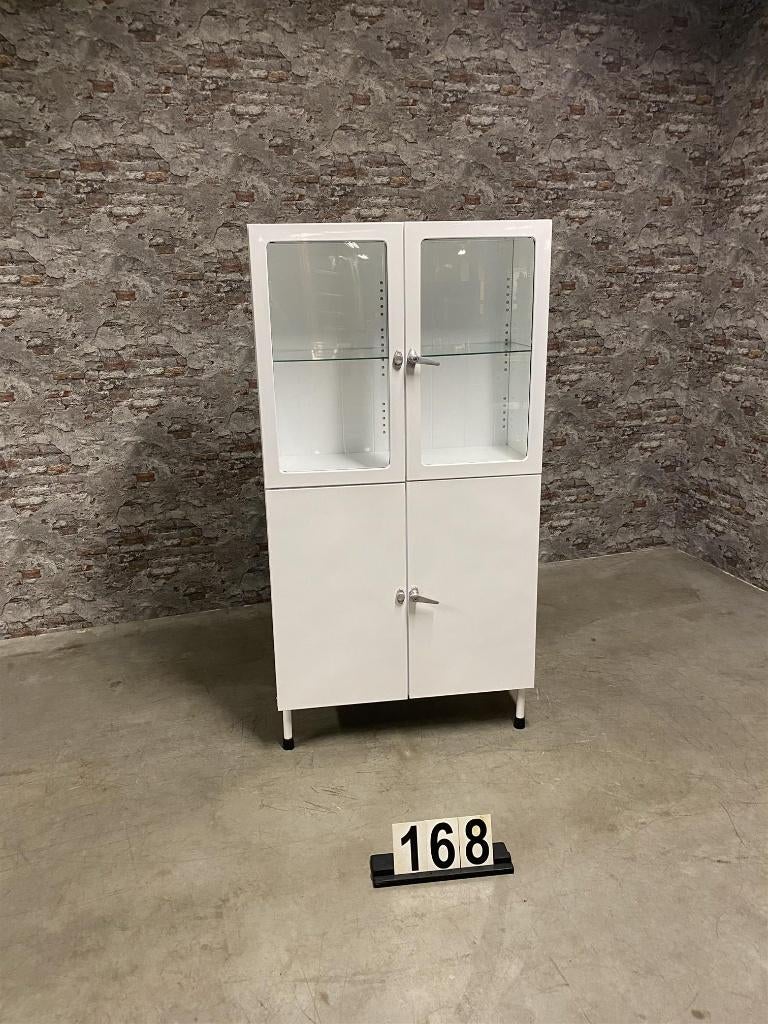 Industriële vintage apothekerskast | dokterskast nr.1145, Info@antiekgroothandel.com, 7602RG, Metaal, 25 tot 50 cm