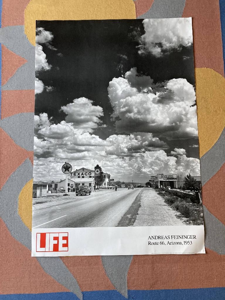 LIFE Route 66 by Andreas Feininger Poster, Ophalen, Gebruikt, Foto of Poster, 75 cm of meer