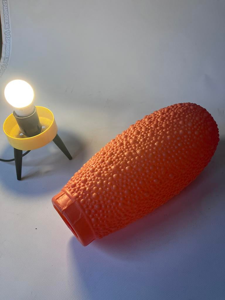 Bijenkorf tafellamp kunststof, Ophalen of Verzenden, Gebruikt, Kunststof, Zestiger jaren space age bubblelamp