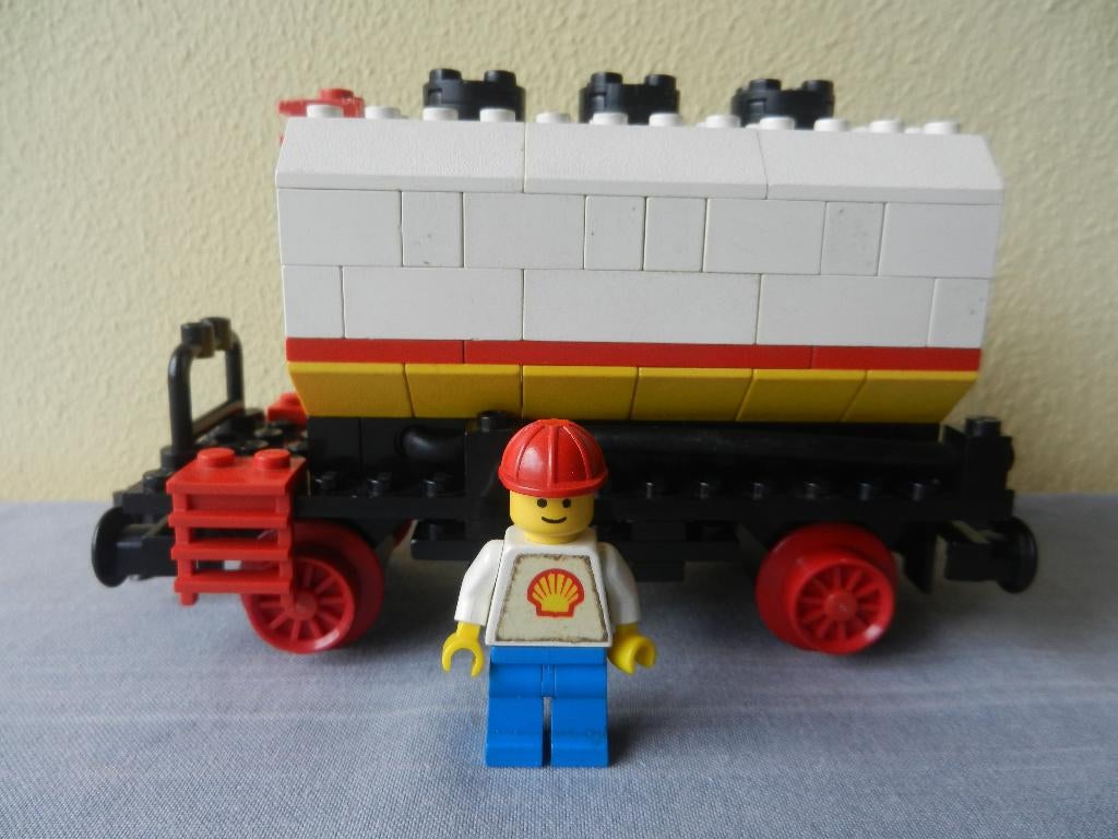 Lego 7816 Shell treinwagon (uit 1980), Ophalen of Verzenden, Gebruikt