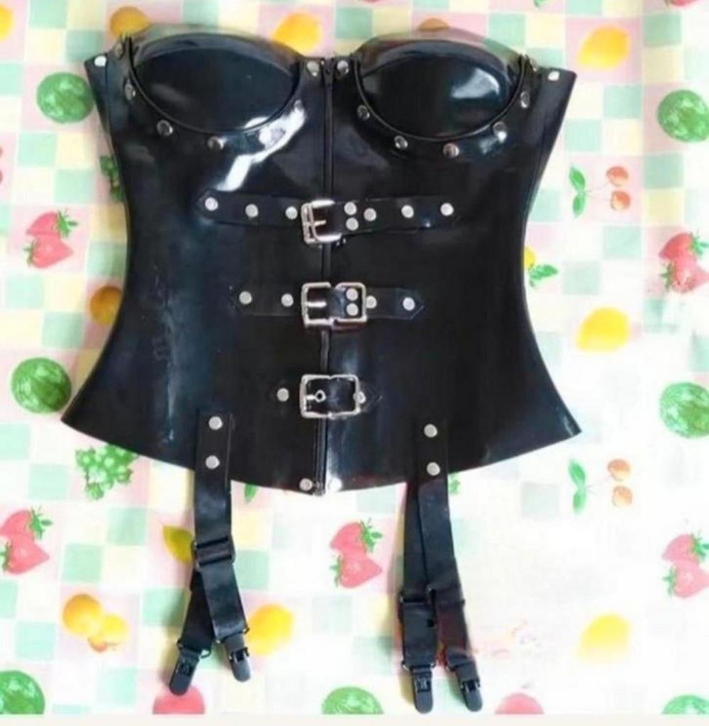 Latex corset, tm 3XL, Kleding | Dames, Ondergoed en Lingerie, Verzenden, Body of Korset