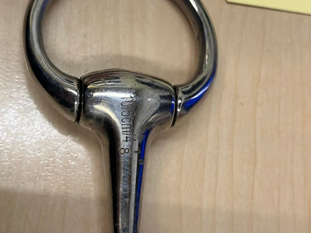Dubbel gebroken bit 10,5 cm, Ophalen of Verzenden, Zo goed als nieuw, Overige soorten