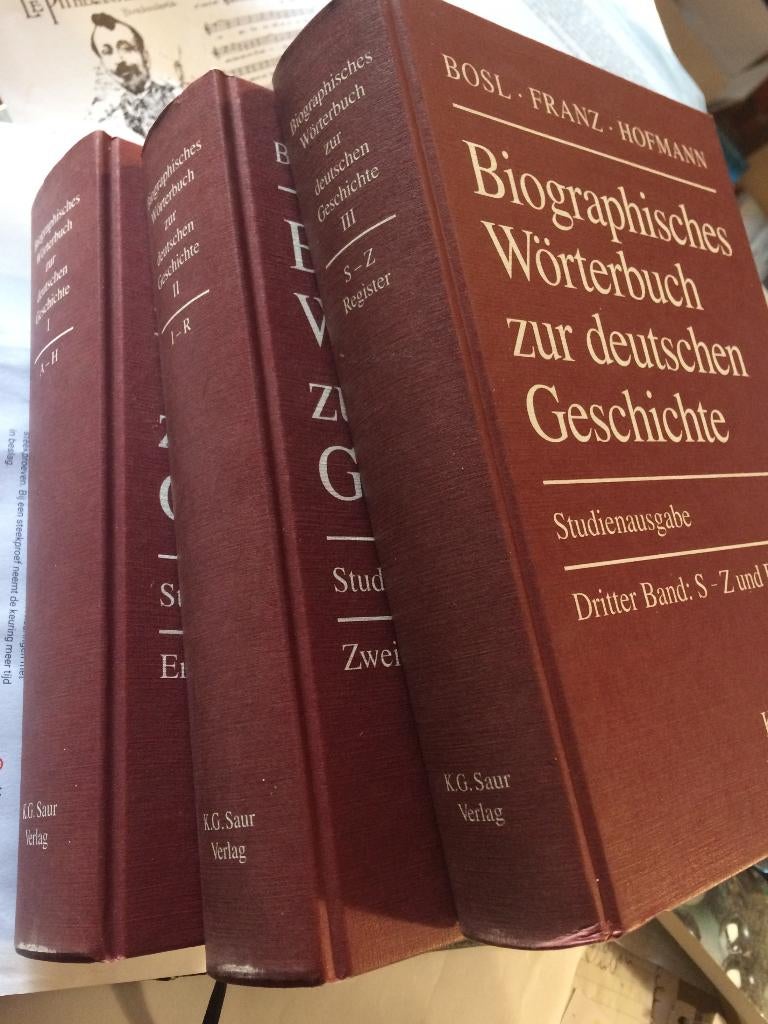 Biographisches Wörterbuch zur deutschen Geschichte 3 Teile, Gelezen, Europa, Ophalen of Verzenden, Meerdere auteurs
