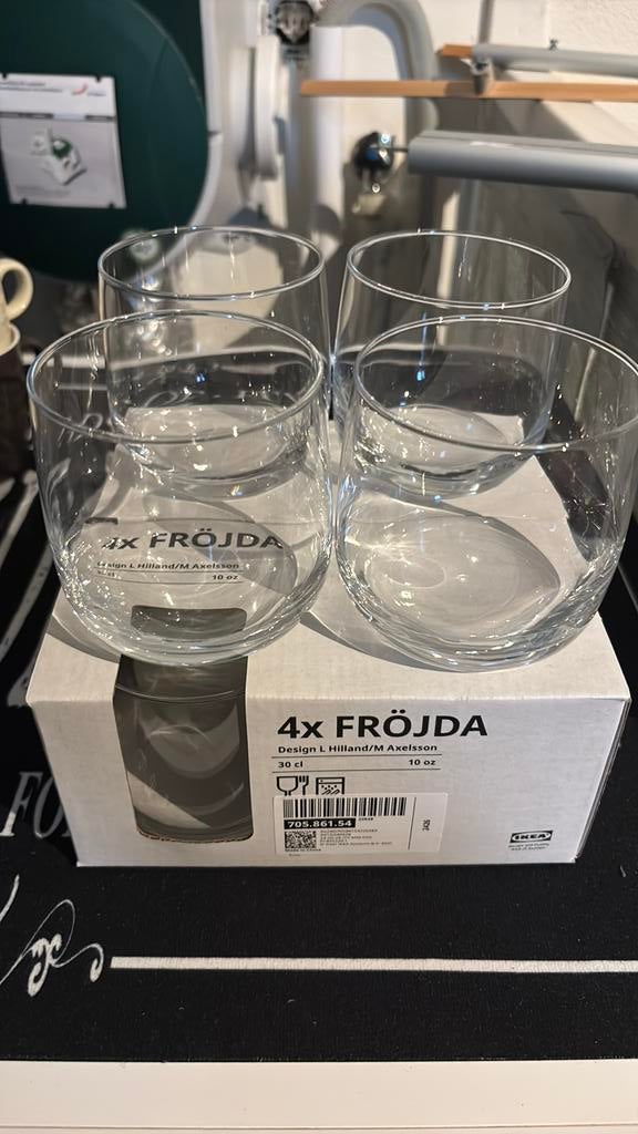 8x glas ikea frödja, Ophalen, Zo goed als nieuw, Overige typen