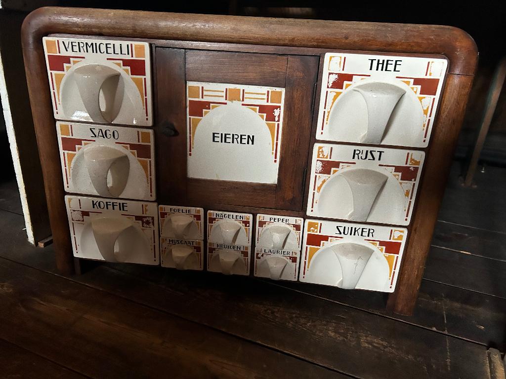 Art deco kruidenrek, Ophalen of Verzenden, Gebruikt