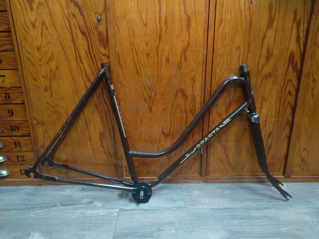 Sparta Spartamet frame met kenteken, Fietsen en Brommers, Fietsen | Oldtimers, 55 tot 59 cm, Ophalen, Sparta, Jaren '60 of nieuwer