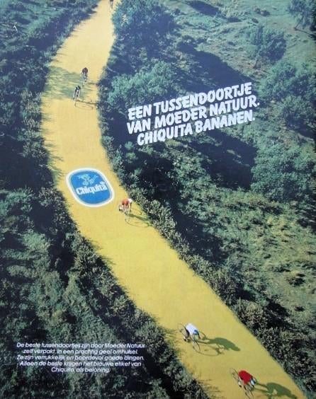 8 oude advertenties reclames Chiquita 80-81 banaan bananen, Ophalen of Verzenden, Gebruikt, Overige typen