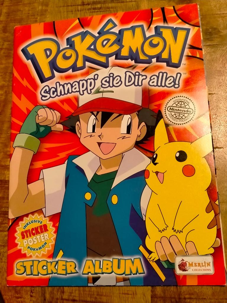 Pokemon Merlin Collection stickeralbum vintage DUITS album, Ophalen of Verzenden, Overige figuren, Zo goed als nieuw, Overige typen
