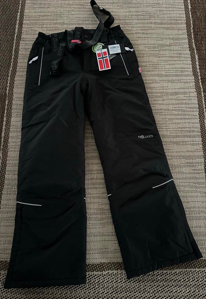 Trollkids Zwarte Ski Broek Maat 176 NIEUW, Ophalen, Nieuw, Jongen of Meisje, Broek