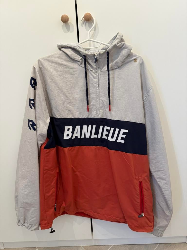 Banlieue Windjacket Maat L Heren in Top Staat rood, Ophalen of Verzenden, Zo goed als nieuw, Blauw