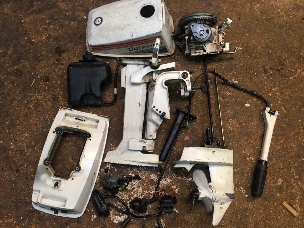 Evinrude Johnson 4 4,5 pk 2 takt buitenboordmotor onderdelen, Ophalen of Verzenden, Gebruikt, Motor en Techniek