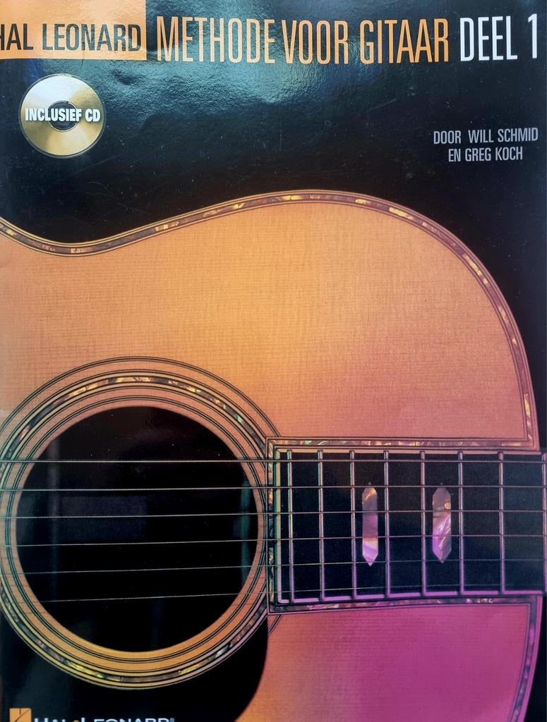 Hal Leonard Methode voor Gitaar Deel 1 + CD, Gitaar, Les of Cursus, Ophalen of Verzenden, Zo goed als nieuw