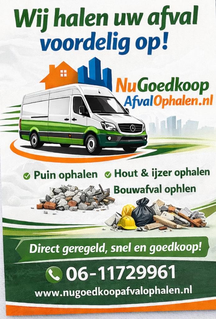 Afval ophalen en opruimen