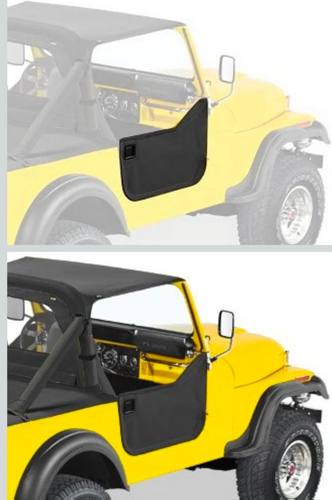 Gezocht; halve deuren Jeep cj7, Auto-onderdelen, Carrosserie en Plaatwerk, Ophalen of Verzenden, Voor, Jeep, Deur