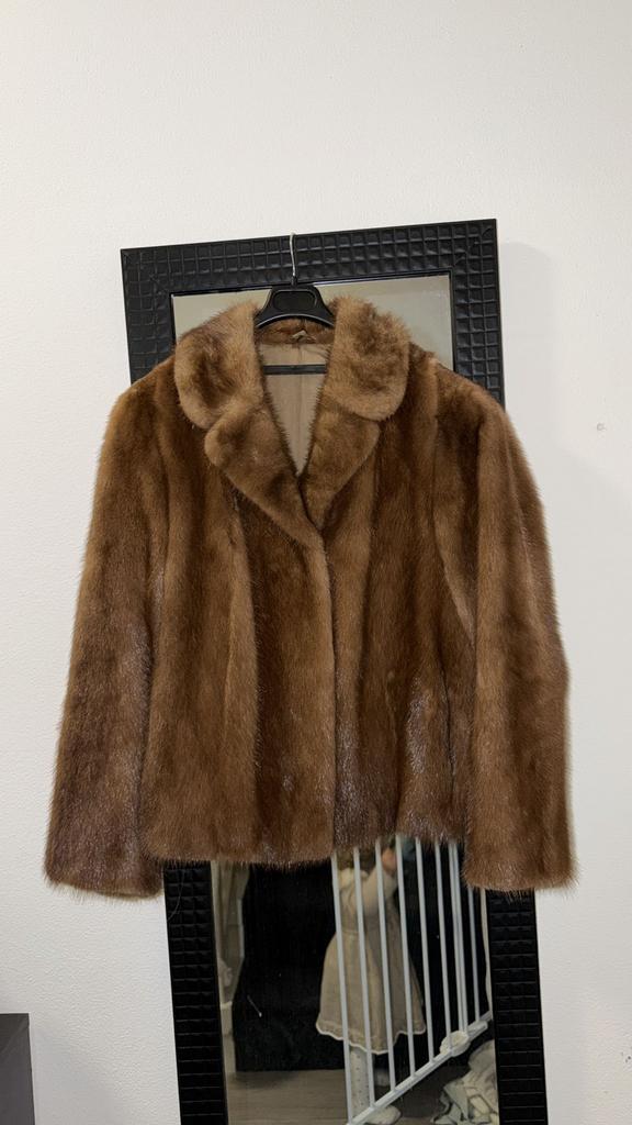 Vintage Bontjas - Frits van der Ven - van echt bont, Kleding | Dames, Jassen | Winter, Ophalen of Verzenden, Gedragen, Maat 38/40 (M)