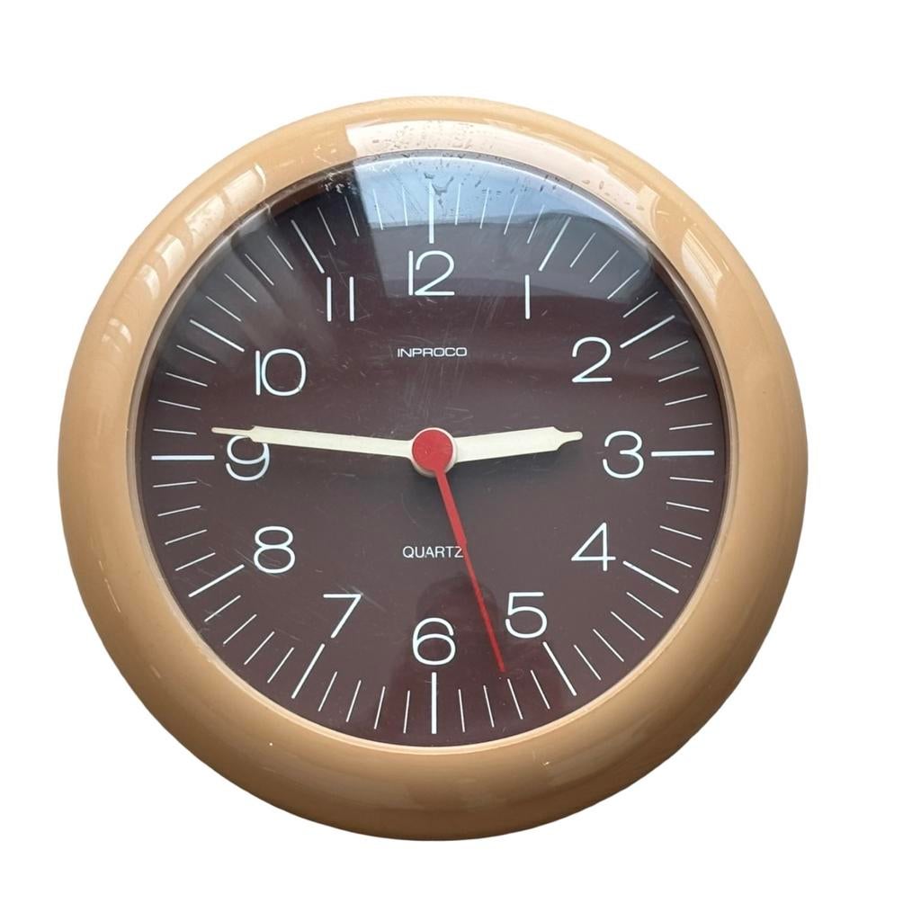 Vintage Space Age Quartz Klok, Huis en Inrichting, Ophalen, Gebruikt, Wekker of Tafelklok, Quartz