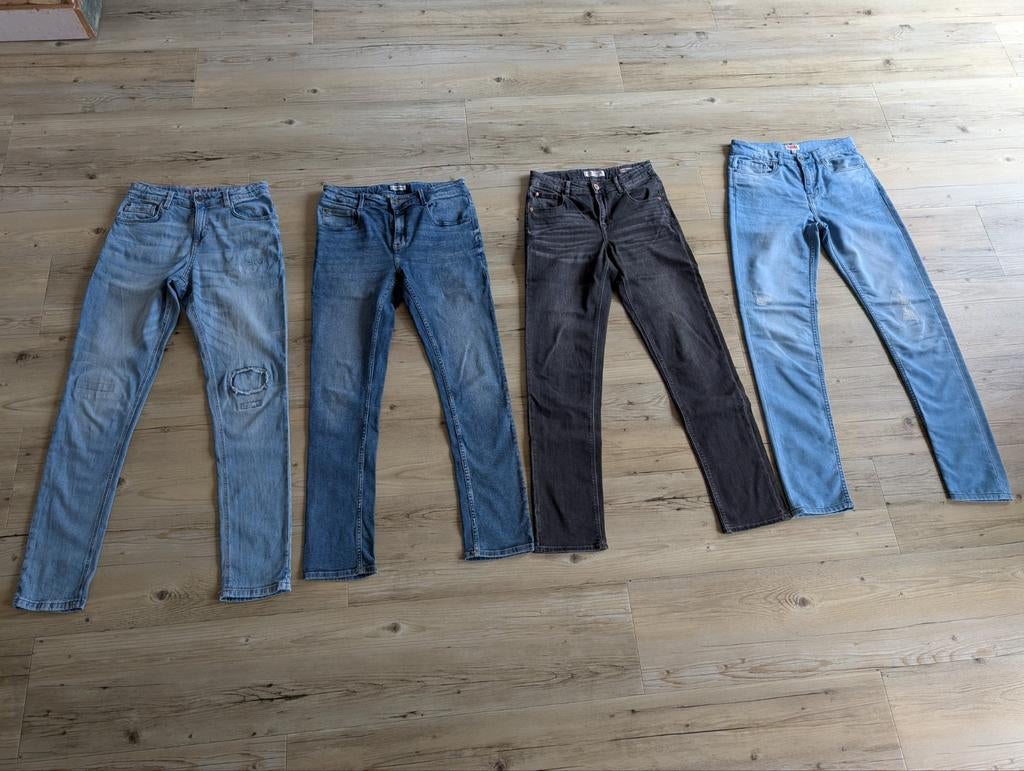 Pakket spijkerbroeken jongens (maat 170, Vingino, Raizzed), Ophalen of Verzenden, Zo goed als nieuw, Maat 170