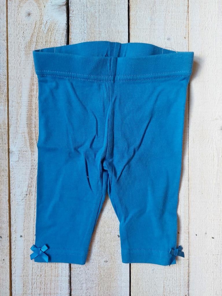 Zeeman Legging Maat 68 - Blauw met Strikjes, Zeeman, Broekje, Zo goed als nieuw, Verzenden