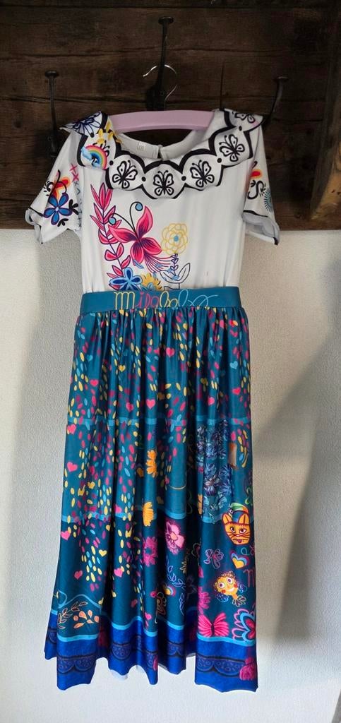 Leuke Mirabel jurk - Disney Encanto (origineel), Kinderen en Baby's, Carnavalskleding en Verkleedspullen, Ophalen, Zo goed als nieuw