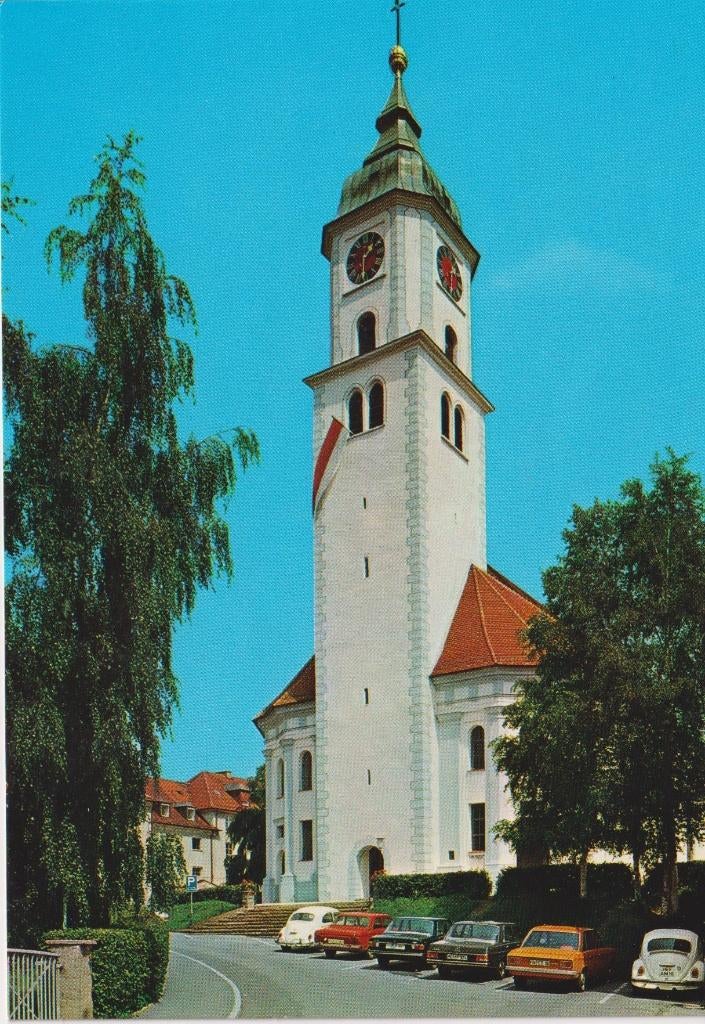 Duitsland, Bad Wurzbach met auto's VW K70 , VW Kever, Ophalen of Verzenden, 1960 tot 1980, Ongelopen, Duitsland