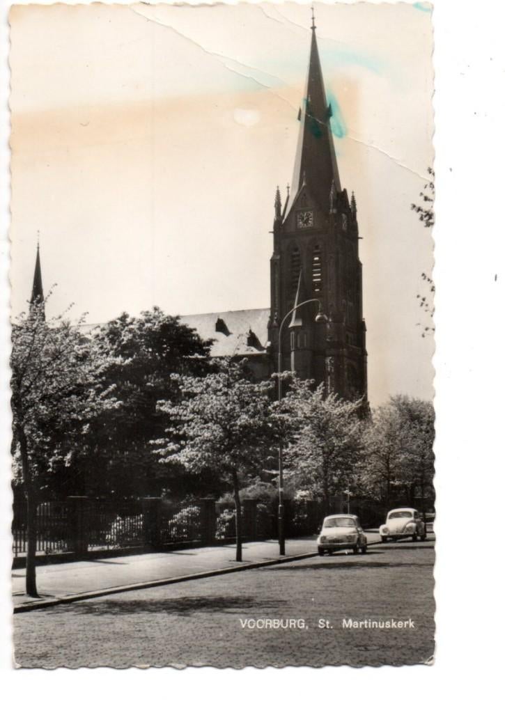 Voorburg. St. Martinuskerk., Ophalen of Verzenden, 1960 tot 1980, Gelopen, Zuid-Holland