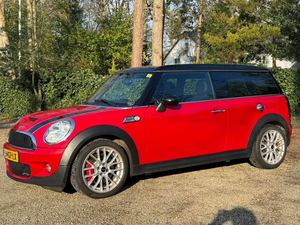 Mini Clubman 1.6 John Cooper S Works 2008 Rood. 89.000 km’s, Auto's, Voorwielaandrijving, 4 cilinders, 4 stoelen, Stationwagon