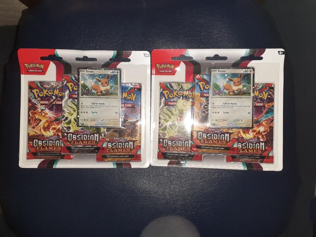 Obsidian Flames 3 Pack Blisters Eevee, Ophalen of Verzenden, Nieuw, Overige typen