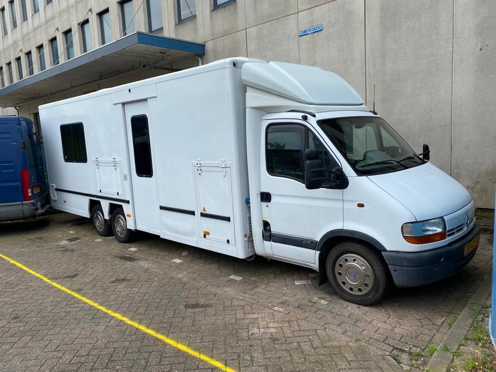 VB Techniek 6x2 master 2.5 Dci mobiel kantoor / mobile home, Caravans en Kamperen, Campers, Bedrijf, Buscamper of Camperbus, Overige merken