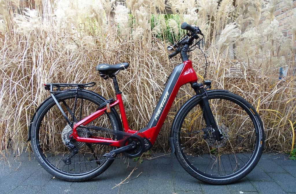 Merida EP8 City elektrische damesfiets 2 jaar jong 2658 km., 47 tot 50 cm, Versnellingen, Zo goed als nieuw, Ophalen