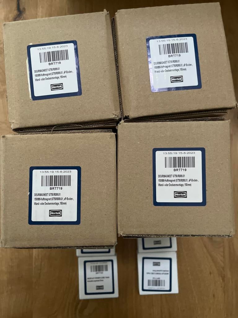 4 stuks Deurmagneten hertek incl ankerplaat, Verzenden, Nieuw