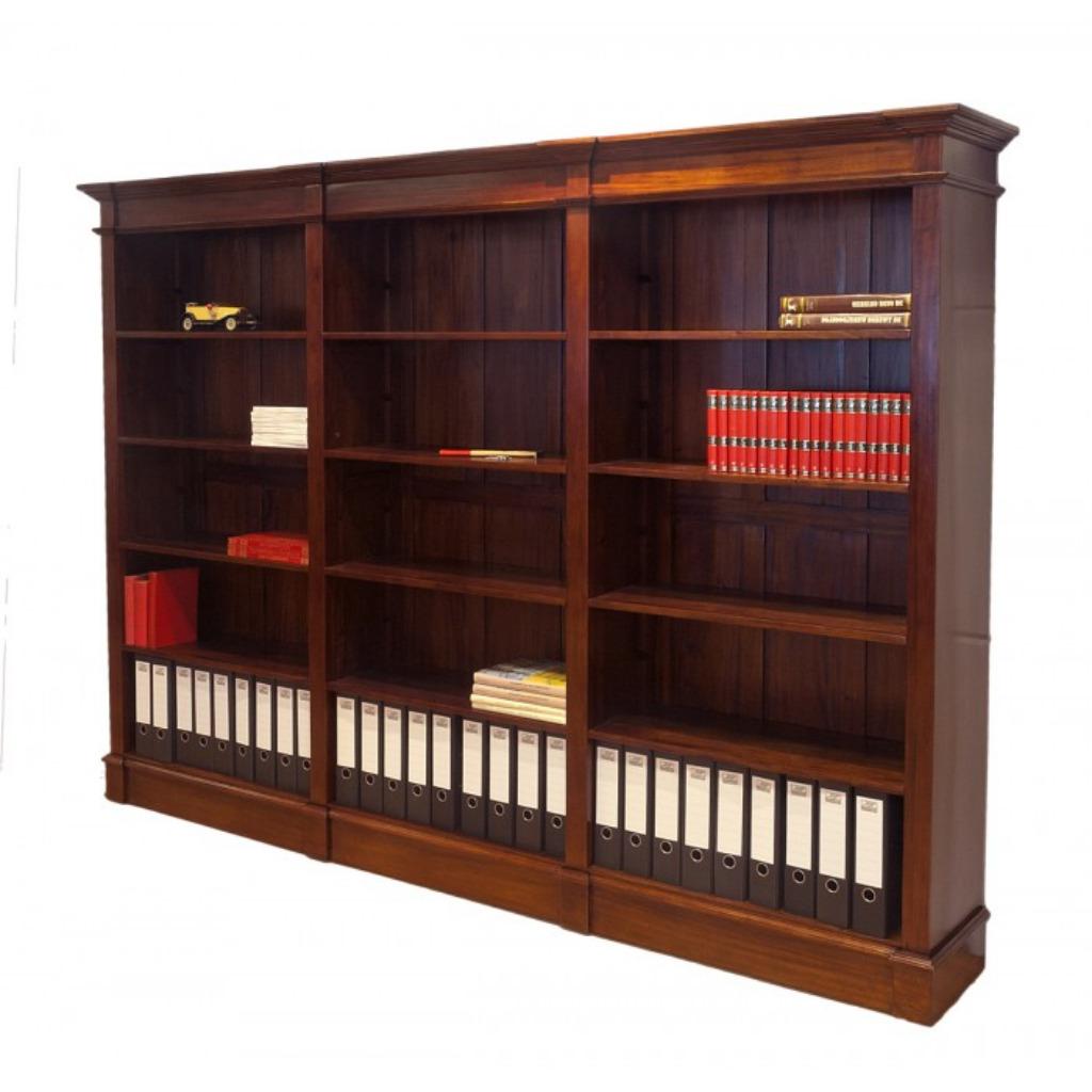 Massief Mahonie Boekenkast 100x38x190 cm Nieuw €849, Huis en Inrichting, Kasten | Boekenkasten, Ophalen, 100 tot 150 cm, Engels Klassiek
