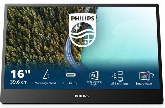 Philips 16B1P3302D - 15.6" Full HD Portable Monitor, Computers en Software, Monitoren, Philips, Nieuw, Full HD, Ophalen of Verzenden