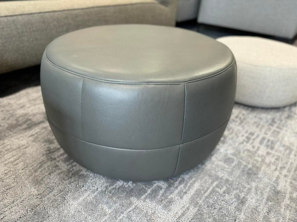 Nieuw Design on Stock Barrell 70 Cera Rain Design Poef, Leolux Harvink Jori Rolf Benz Artifort Pode Eyye Montis, Rond, Leer, Ophalen of Verzenden