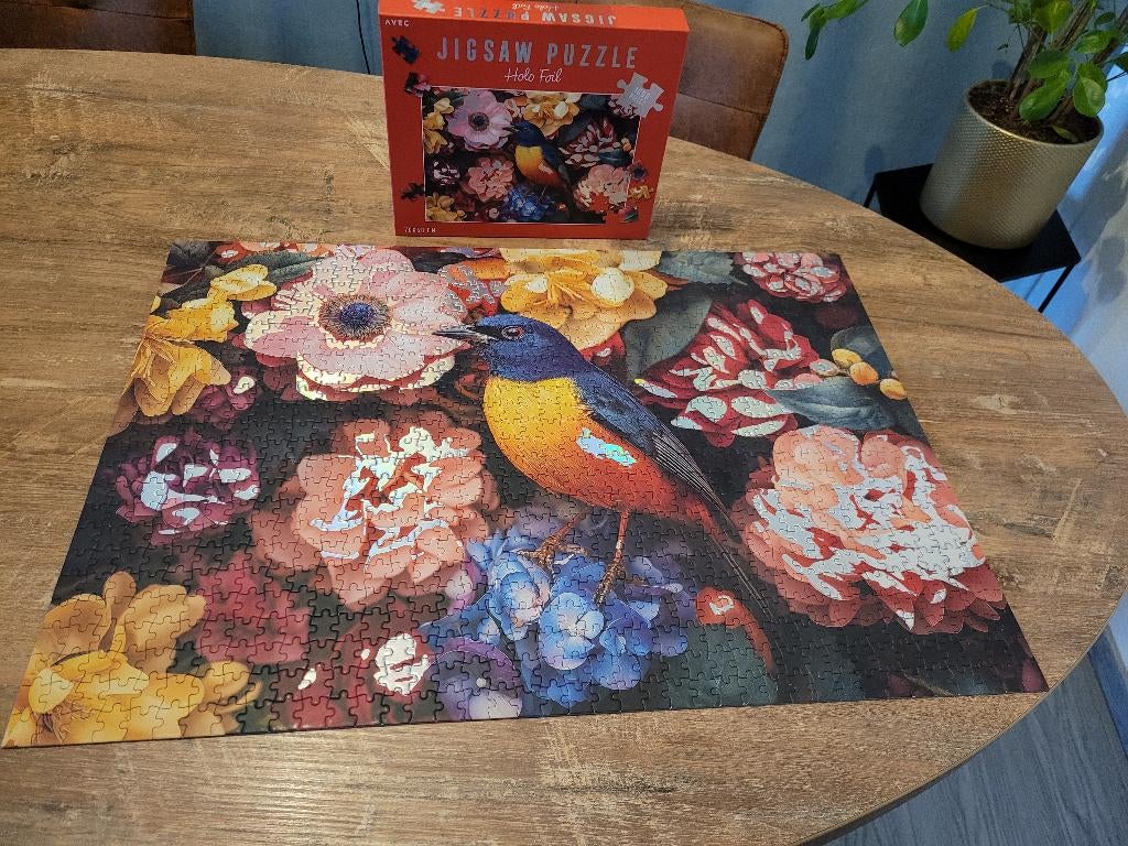HOLO FOIL JIGSAW PUZZLE 1000 stukjes kost 3,50, Ophalen of Verzenden, 500 t/m 1500 stukjes, Zo goed als nieuw, Legpuzzel