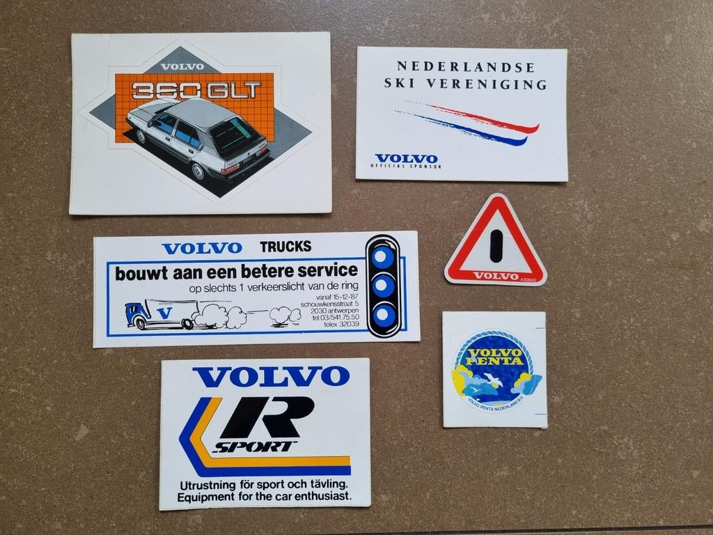 6x Sticker Volvo, Verzamelen, Ophalen of Verzenden, Zo goed als nieuw, Auto of Motor